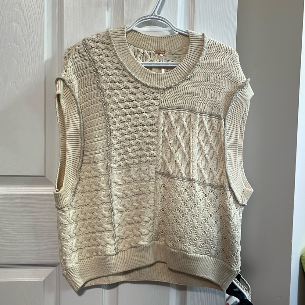 FREE PEOPLE Take The Plunge Sweater Vest